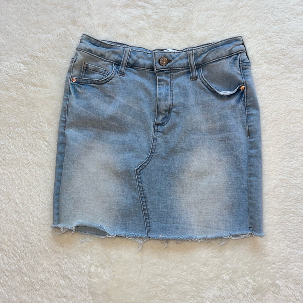 Light Wash Denim Skirt